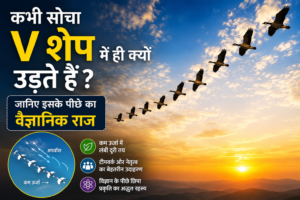 Read more about the article कभी सोचा पक्षी V शेप में ही क्यों उड़ते हैं? जानिए इसके पीछे का वैज्ञानिक राज